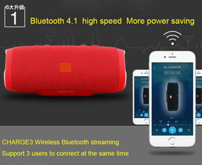 CHARGE3+ Music Shockwave Wireless and Waterproof Bluetooth Speaker