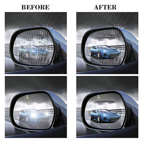 Pack of 4 Car Side-Mirror Anti-Mist Rainproof Film