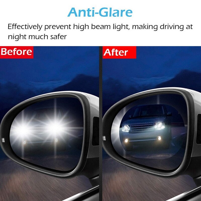 Pack of 4 Car Side-Mirror Anti-Mist Rainproof Film