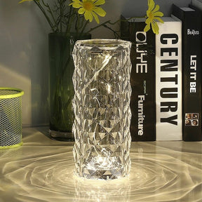 Touch Control Rechargeable Rose Diamond Table Lamp