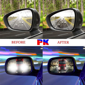 Pack of 4 Car Side-Mirror Anti-Mist Rainproof Film