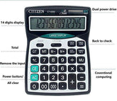 CT-9300 14 Digit Desktop Solar Dual Power Calculator