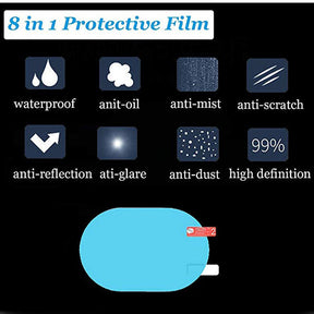 Pack of 4 Car Side-Mirror Anti-Mist Rainproof Film