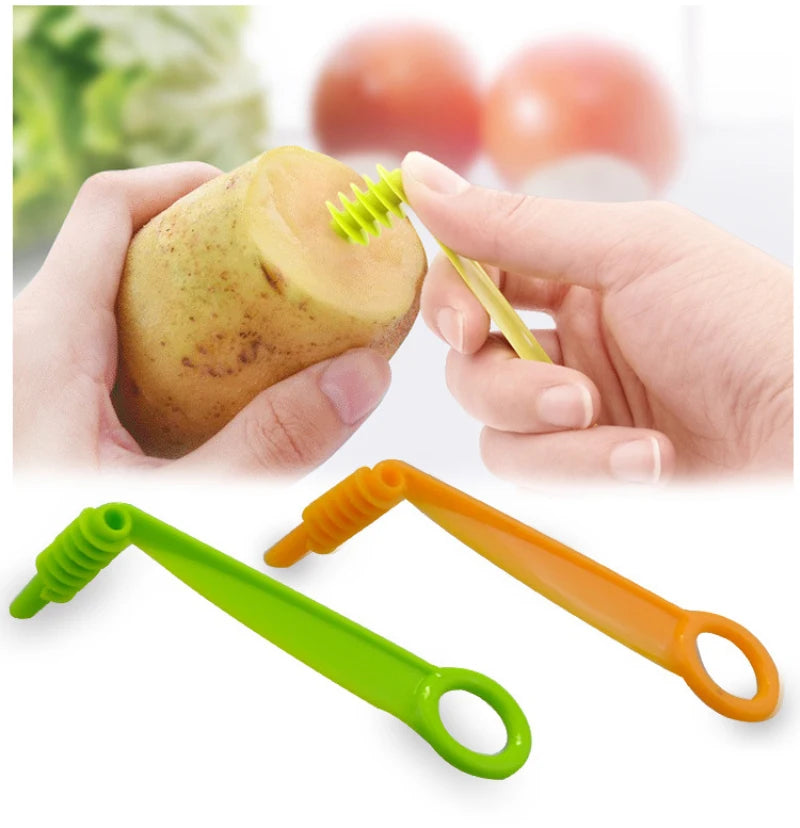 Manual Spiral Screw Slicer Plastic Potato Carrot Cucumber Cutter Slicer Fruit Vegetables Tools Kitchen Gadgets Accessories