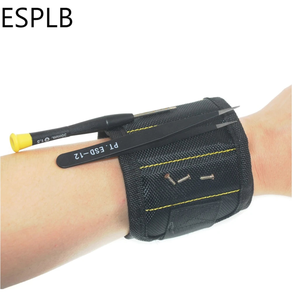 Magnetic Wrist-Belt To Hold Small Tools, Nails and Screws During Your Work. A Must to Have Accessory for Electricians and Electronics and Tech Workers.