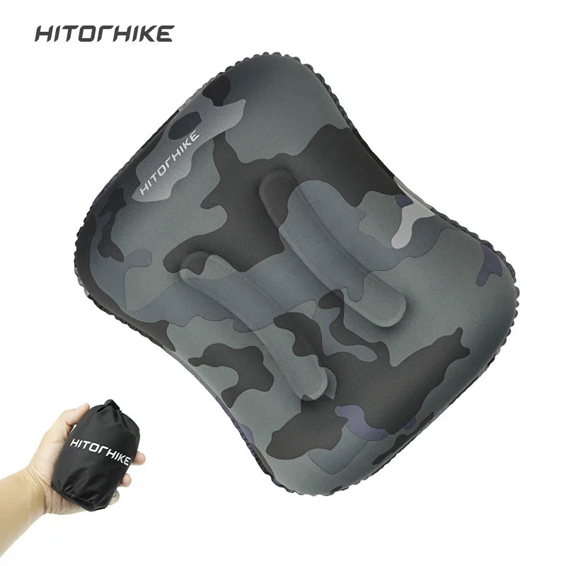 Inflatable Pillow For Travel and Camping Offering Comfort and Great Care for Your Neck During the Travel. Easy To Care Mini Size Comes in Different Colors.