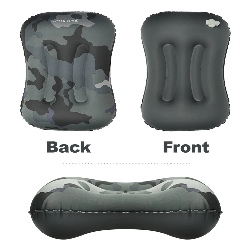 Inflatable Pillow For Travel and Camping Offering Comfort and Great Care for Your Neck During the Travel. Easy To Care Mini Size Comes in Different Colors.