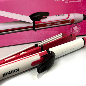 Kemei KM-1290 Multi-Functional Professional Ceramic Hair Straightener For Outstanding Hair Styling