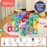 Creative Pipeline Rolling Ball Building Blocks Marble Drop Set (125Pcs DIY Kit)