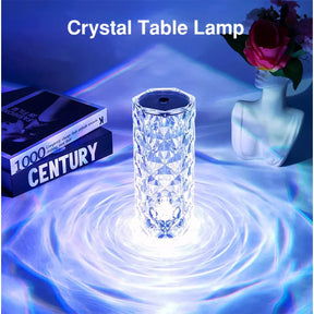 Touch Control Rechargeable Rose Diamond Table Lamp