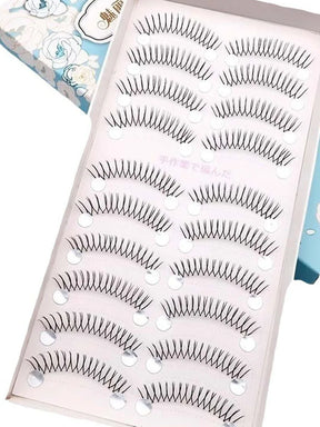 Eyelashes Natural Transparent Stem Lash Extension U-shaped Natural Wispy Fake Eyelashes A Must Have Beauty Items for More Trendy Girly Style Come sin 10 Pairs - Korean Item