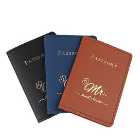 Fashion PU Leather Travel Passport Covers Women Men Passport Holder ID Credit Card Holder Case Business Card Passport Wallet