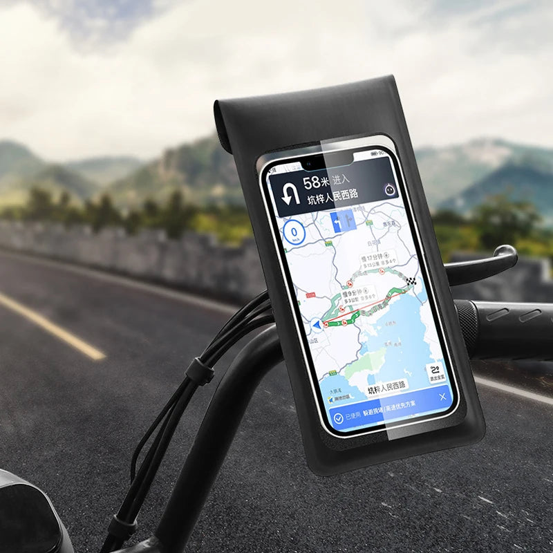 Waterproof Bike Phone Holder with 360° Rotation for Bicycles and Motorcycles