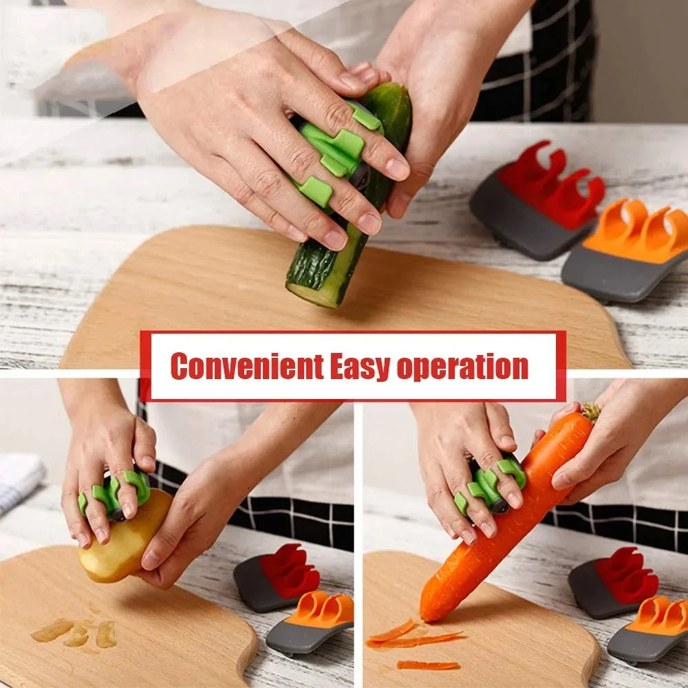 Fruit & Vegetable Peeler Finger Peeler Vegetable Hand Peeler Hand Palm Vegetable Fruit Peeler Fruit SlicerKitchen Gadget