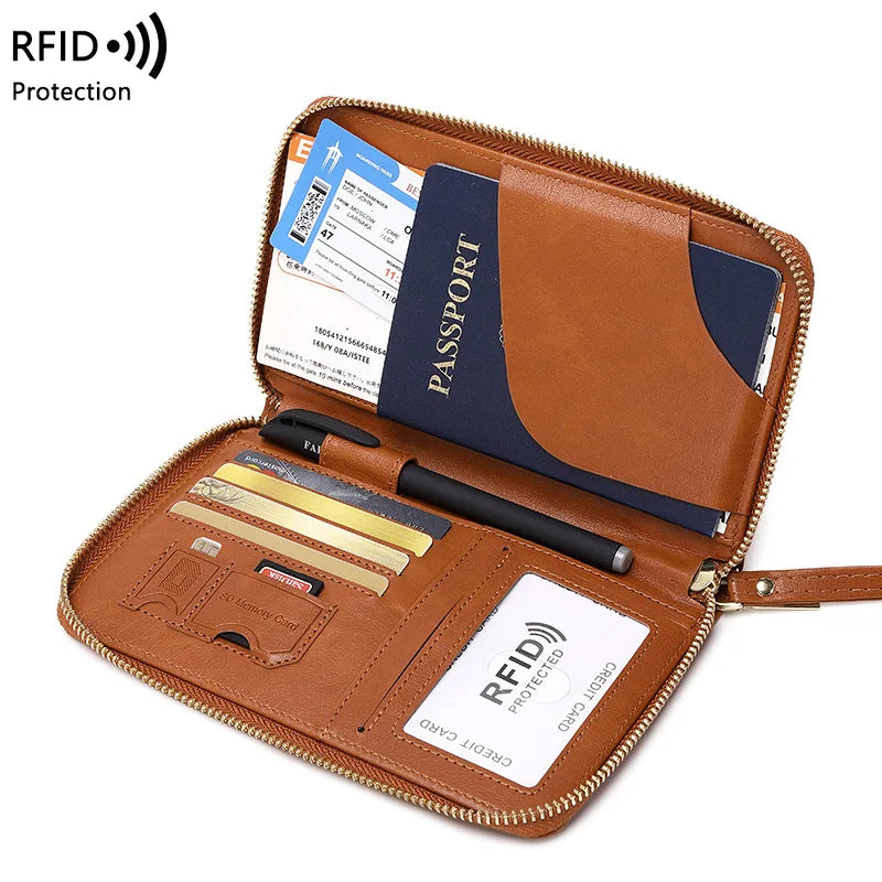 Travel Partner Leather Bag to Organize Your Passport, Cards and Other Travel Accessories.