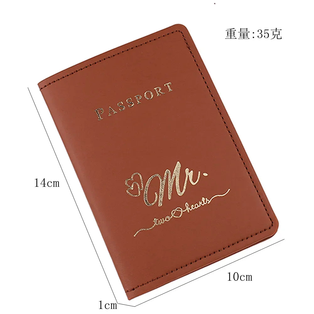 Fashion PU Leather Travel Passport Covers Women Men Passport Holder ID Credit Card Holder Case Business Card Passport Wallet