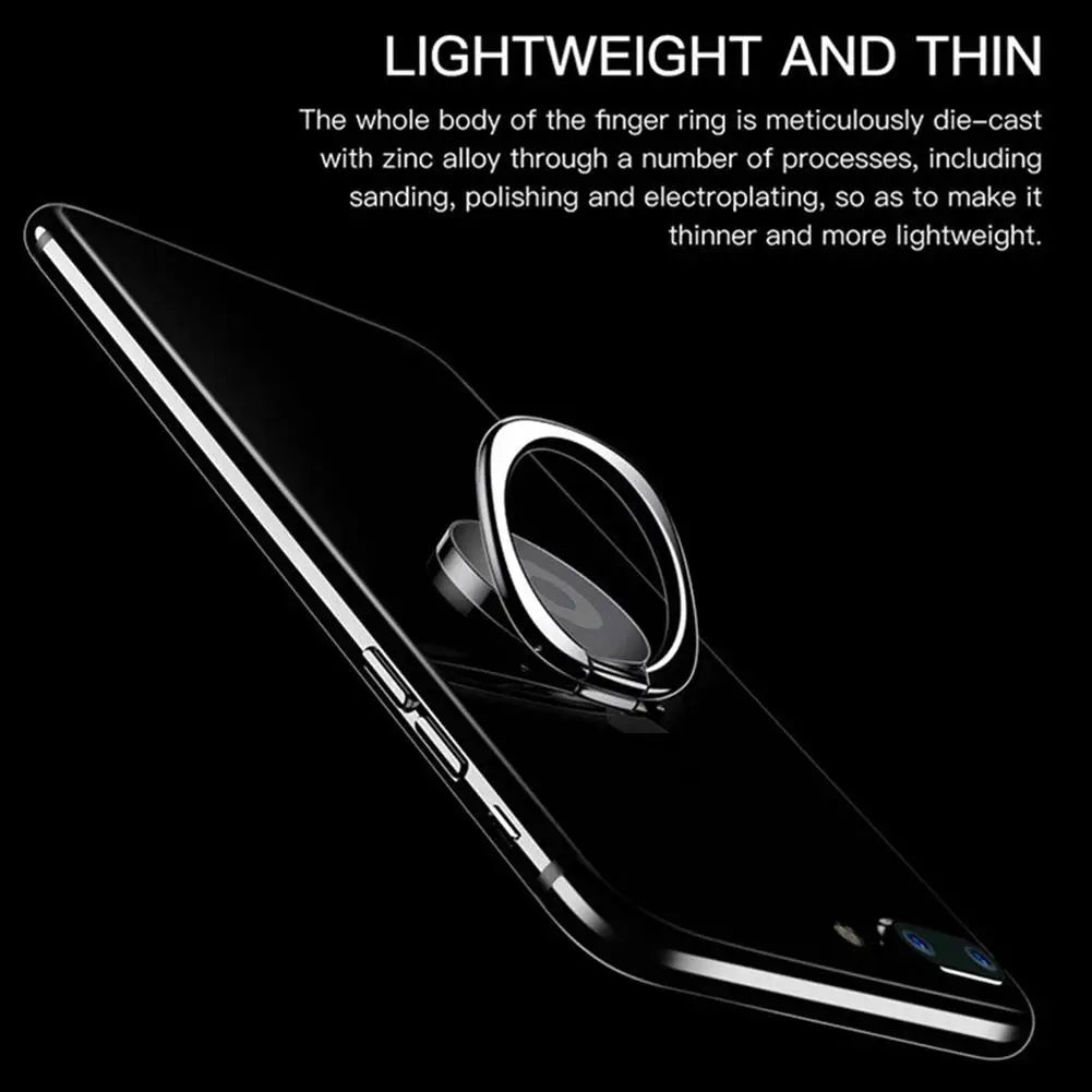 Luxury Spin Finger Ring Phone Holder 360 Degree Rotatable Magnet Metal Magnetic Car Mount Stand For Cell Phone Accessories