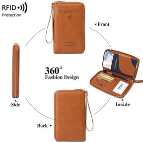 Travel Partner Leather Bag to Organize Your Passport, Cards and Other Travel Accessories.