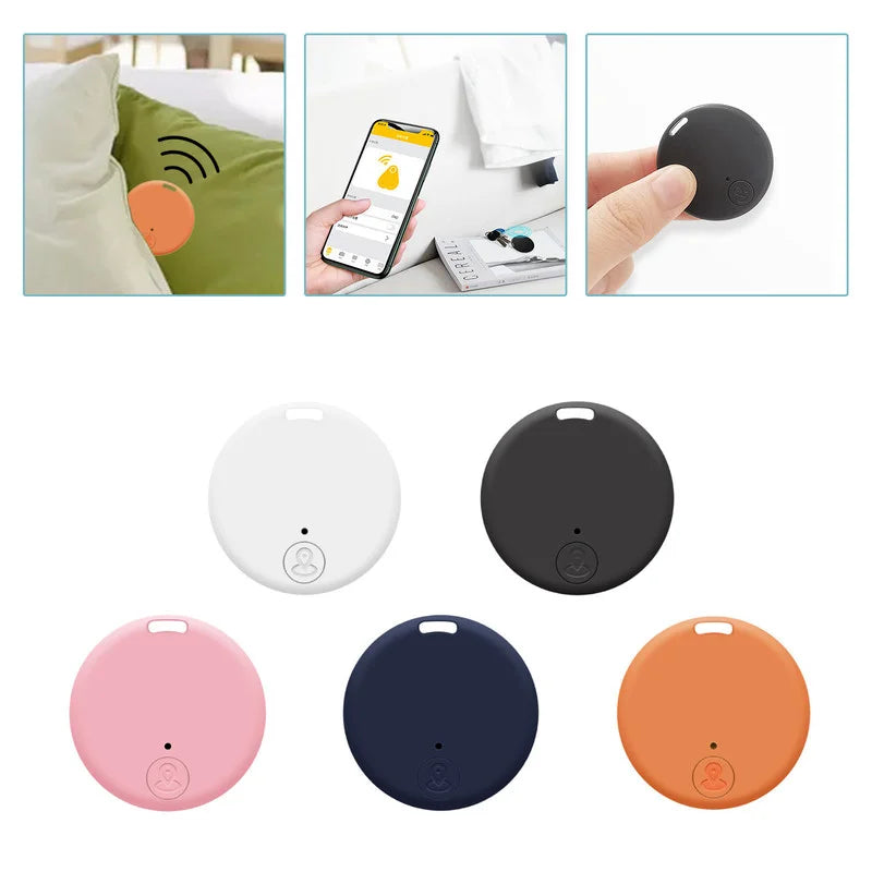 Portable Mini GPS Bluetooth Anti Lost Tracker For Old Men Kid Pet Bluetooth 5.0 Mobile Key Round Tracking Smart Finder Locator