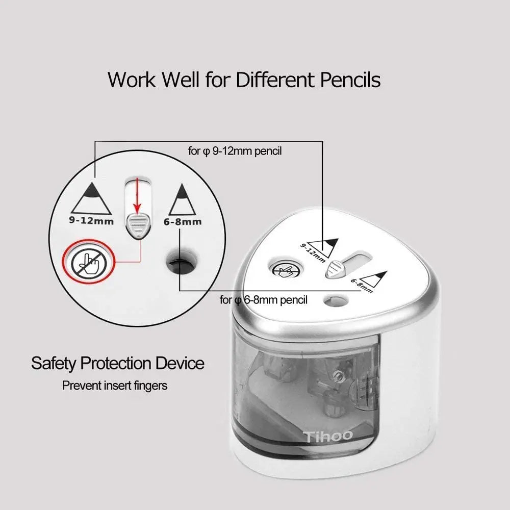 Two-hole Electric Automatic Pencil Sharpener For Your Home, Office and School