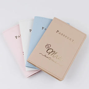 Fashion PU Leather Travel Passport Covers Women Men Passport Holder ID Credit Card Holder Case Business Card Passport Wallet