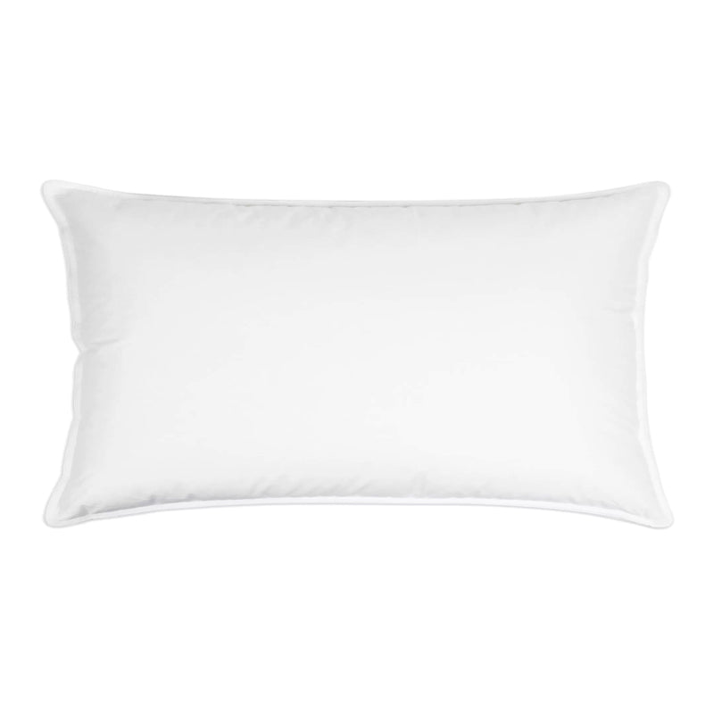 Luxury White Pillow With Imported Printed Cover And Ball Fiber Filling