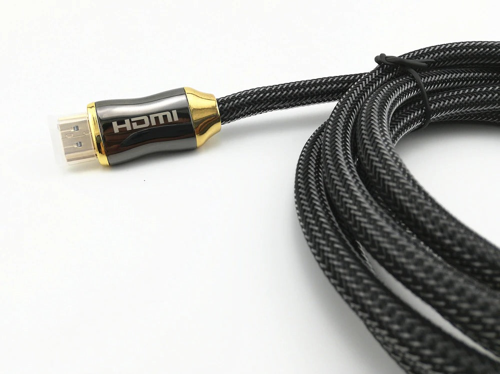 HDMI Cable 2.0 Zinc Alloy Cord 24k Gold-Plated 4K 1080P Universal 1.5m