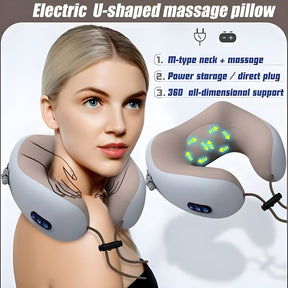 Charging Massaging Neck Pillow for Car/Outdoors