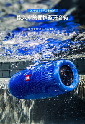 CHARGE3+ Music Shockwave Wireless and Waterproof Bluetooth Speaker