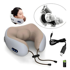 Charging Massaging Neck Pillow for Car/Outdoors